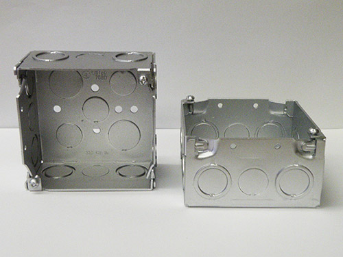Progressive Die Stamping for an Galvanized Steel Electrical Box Manufacturer Progressive Die Stamping for an Galvanized Steel Electrical Box Manufacturer