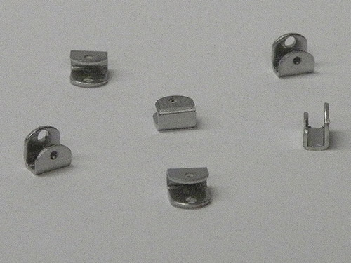 Progressive Die Stamping of a Stainless Steel Terminal Tab for a Motion Control/Switch Manufacturer Progressive Die Stamping of a Stainless Steel Terminal Tab for a Motion Control/Switch Manufacturer